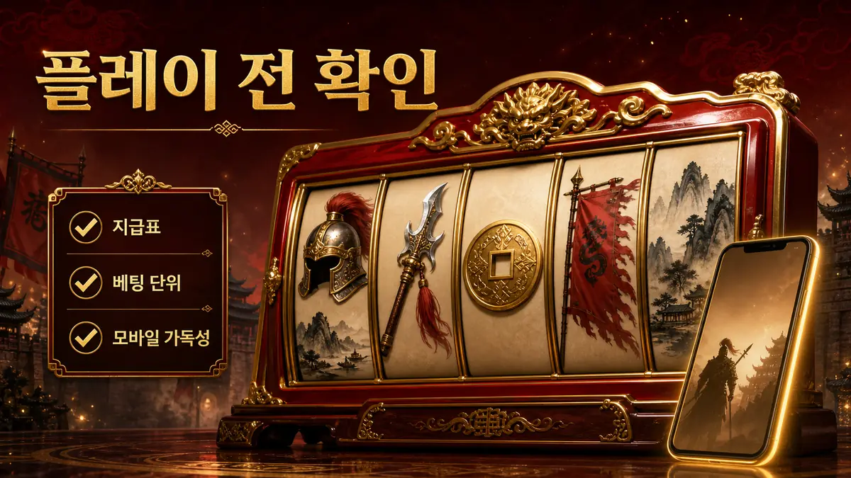 마이크로게이밍 슬롯 플레이 전 확인사항을 정리한 본문 이미지