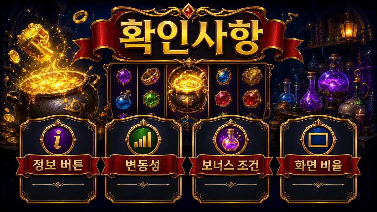 의 플레이 전 확인사항을 정리한 본문 이미지