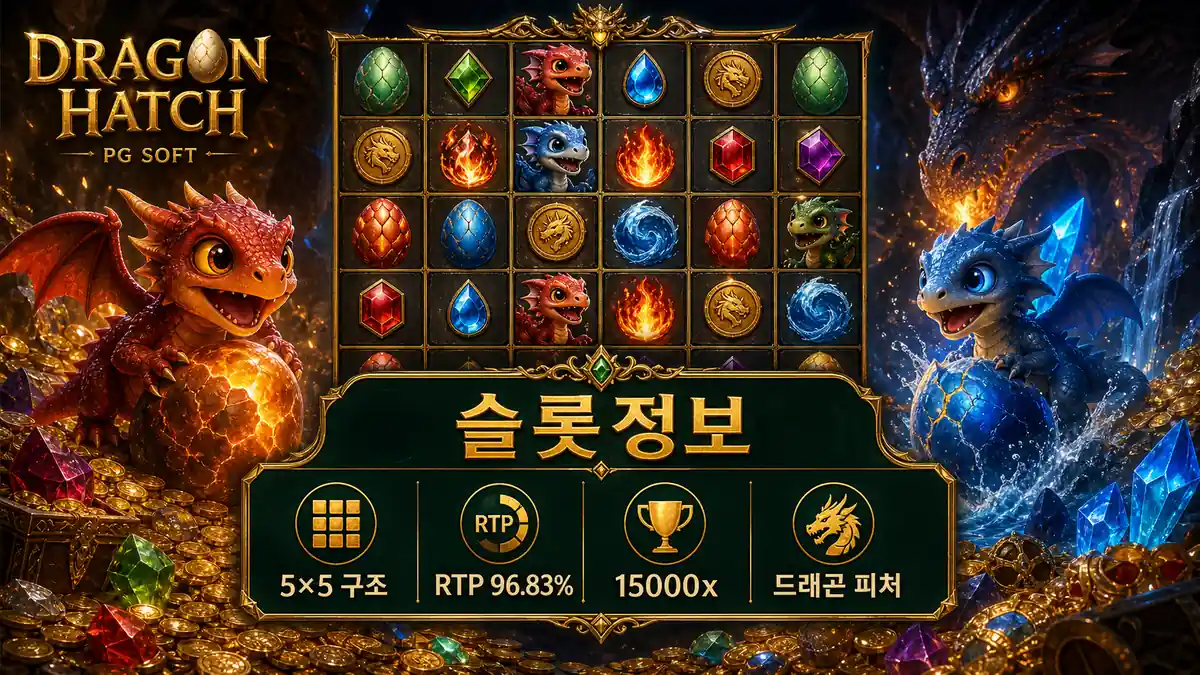 Dragon Hatch 5×5 구조와 드래곤 피처를 정리한 본문 이미지