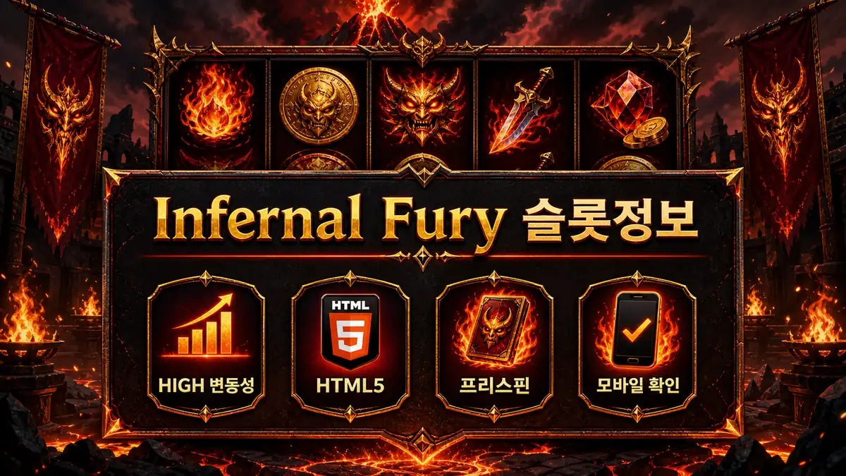 Infernal Fury 슬롯게임 공식 정보와 HIGH 변동성 확인 이미지