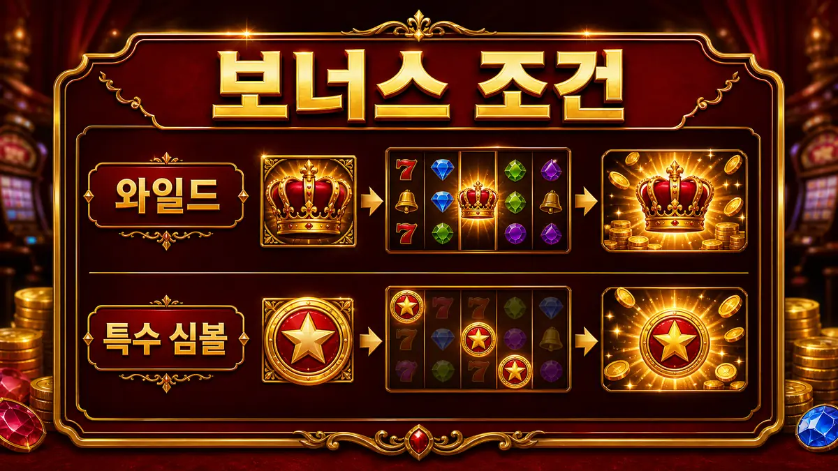 넷엔트 슬롯게임의 보너스 기능과 특수 심볼 구조를 설명하는 본문 이미지