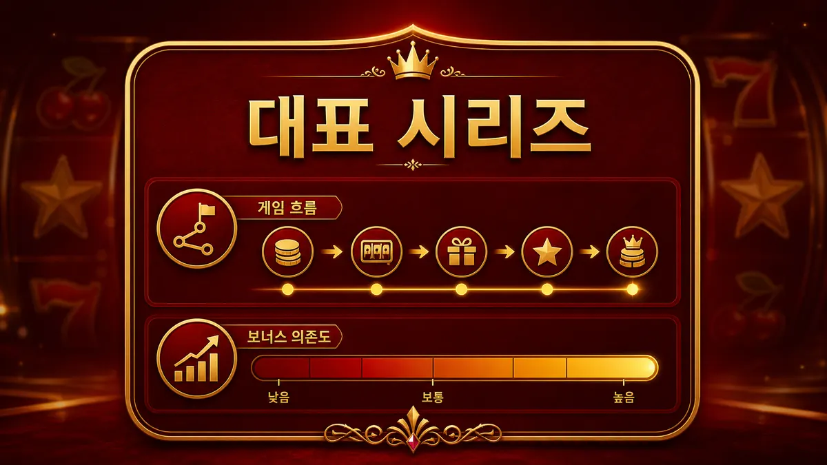 넷엔트 슬롯게임의 대표 시리즈와 게임 흐름을 정리한 본문 이미지