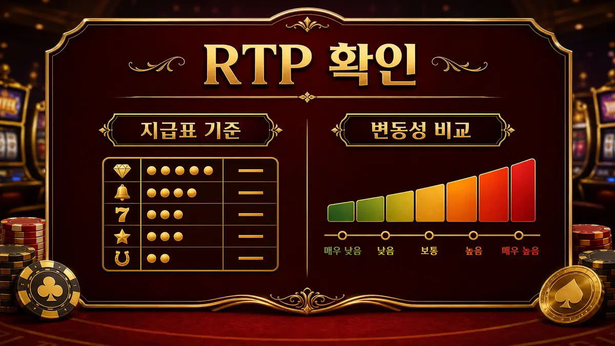 노리밋 시티 슬롯게임의 RTP와 변동성 확인 기준을 보여주는 본문 이미지