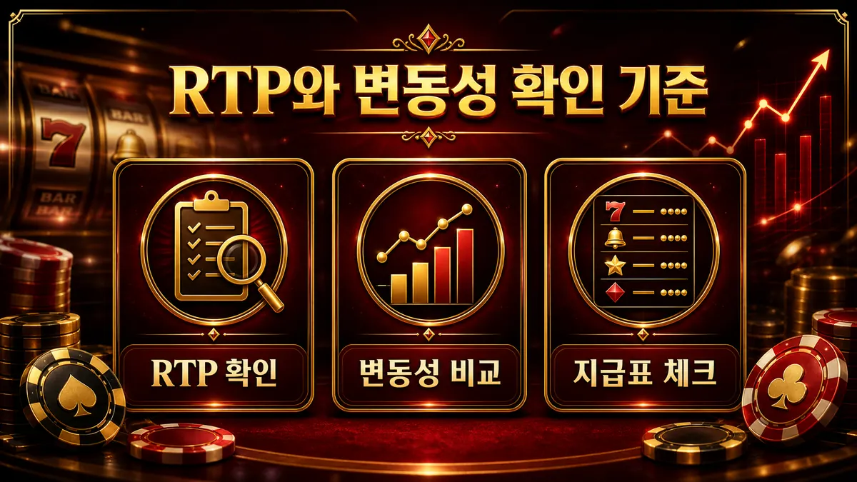 프라그마틱 슬롯게임의 RTP와 변동성 확인 기준을 설명하는 본문 이미지