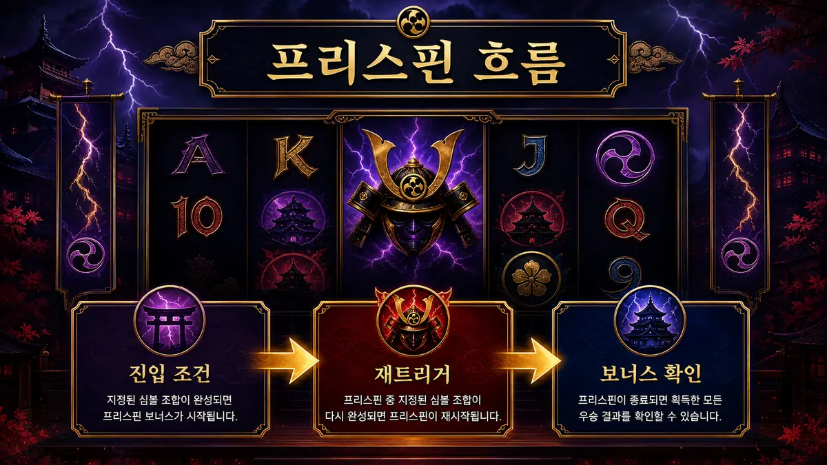 Raiden Shogun 프리스핀 진입 재트리거 보너스 확인 이미지