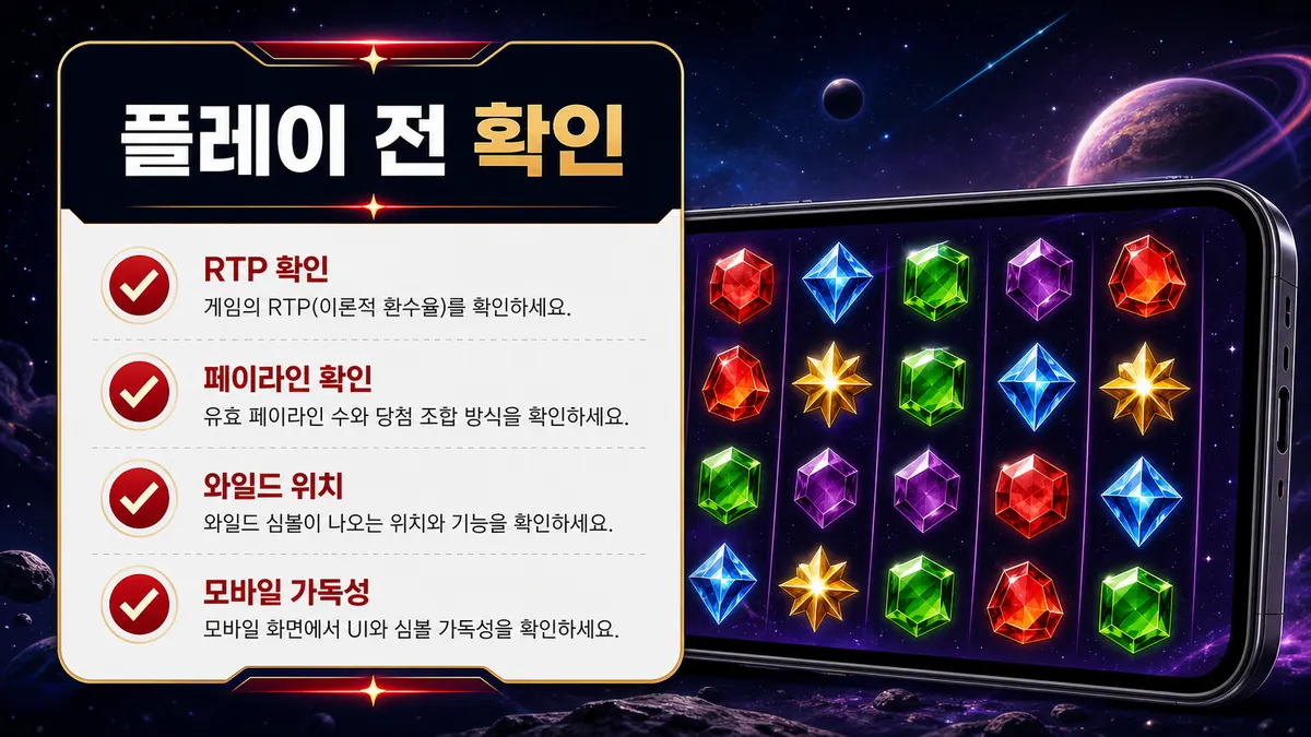 Starburst 슬롯게임의 RTP 페이라인 와일드 위치 모바일 확인사항 이미지