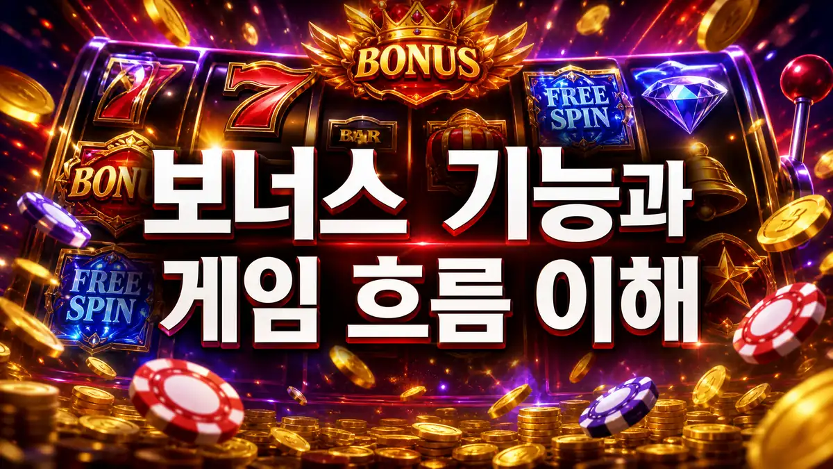 슬롯게임 보너스 기능과 게임 흐름 이해