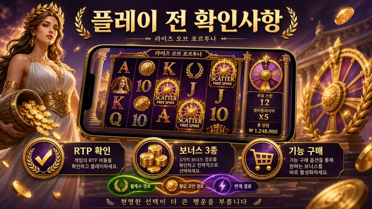 Rise of Fortuna Fortuna Wheels 등급, Cash Prize Bar 누적, 보너스 3종 확인 기준을 정리한 본문 이미지
