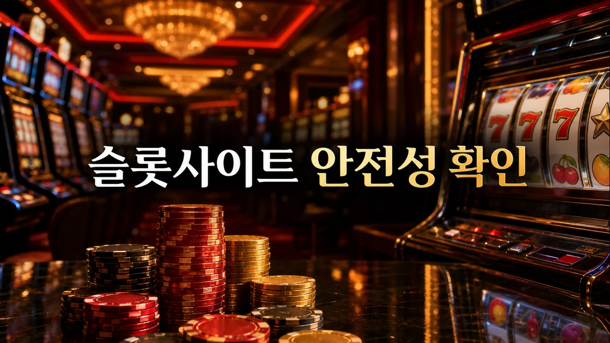 슬롯사이트 안전성