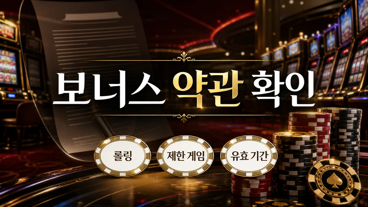 슬롯사이트 약관 확인법