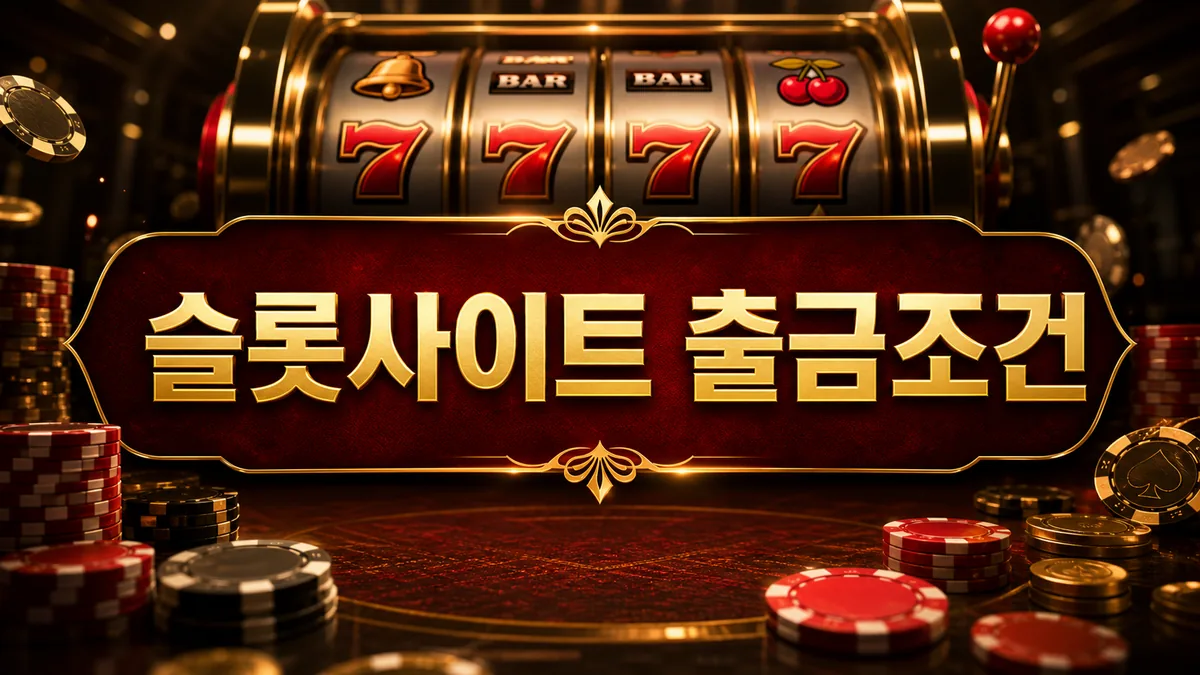 슬롯사이트 출금조건 대표 이미지